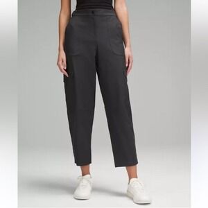Lululemon Lab Utilitech Cargo Pants Black High Rise Tapered Size 27 (935)
